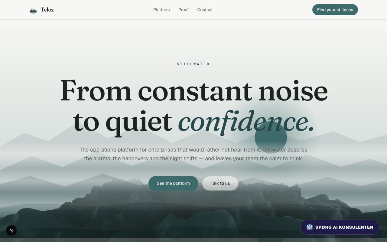 Stillwater (calm enterprise) — homepage preview